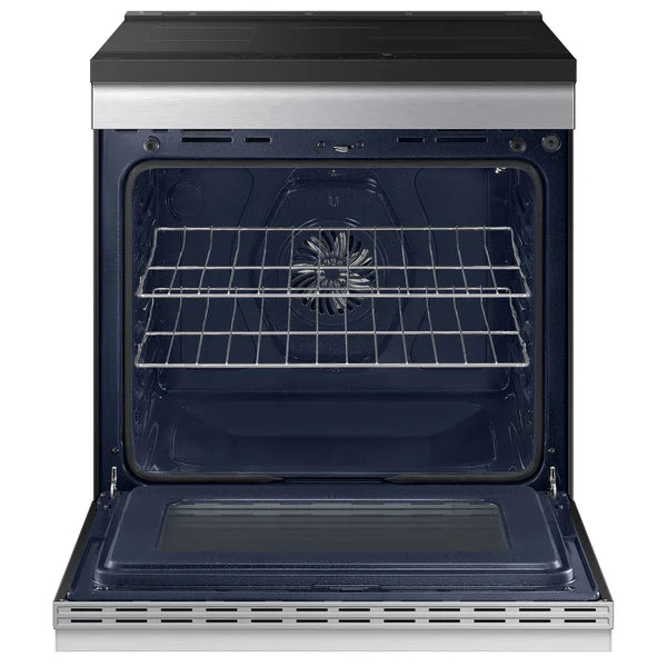 Samsung BESPOKE 30 in 6.3 cu. ft. Stainless Steel Slide-In Induction Range with Anti-Scratch Glass Cooktop and Air Fry