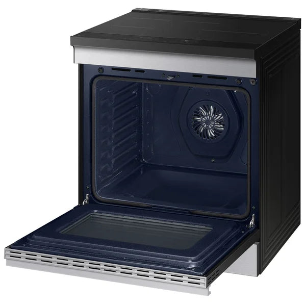 Samsung BESPOKE 30 in 6.3 cu. ft. Stainless Steel Slide-In Induction Range with Anti-Scratch Glass Cooktop and Air Fry