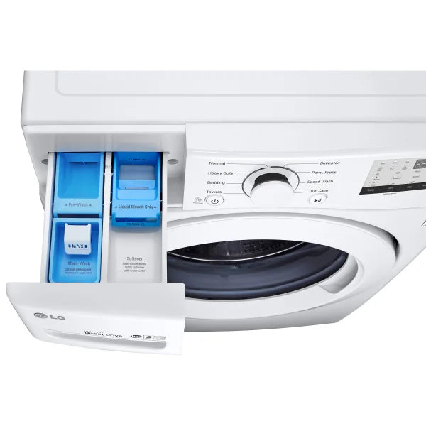LG 5.2 cu ft. White Front Load Washer with Cold Wash Technology