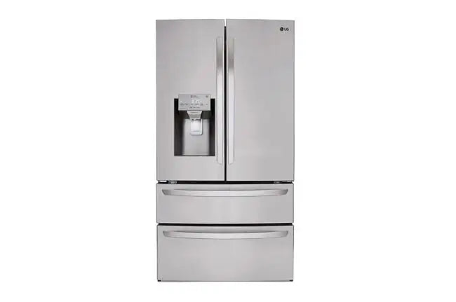 Online Only Quick Ship Mix and Match LG 36 in. 28 cu. ft. Stainless-steel French Door Refrigerator with Smudge-resistant Finish and SmartThinQ Wi-Fi